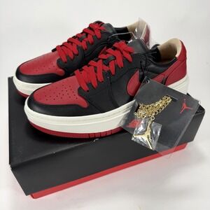 Air Jordan 1 Elevate Low SE Women's 9 Bred w/Chain Platform Casual Streetwear
